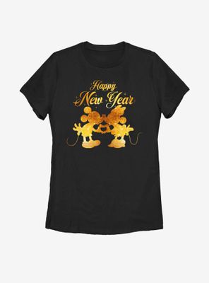 Disney Mickey Mouse And Minnie Kissing Womens T-Shirt