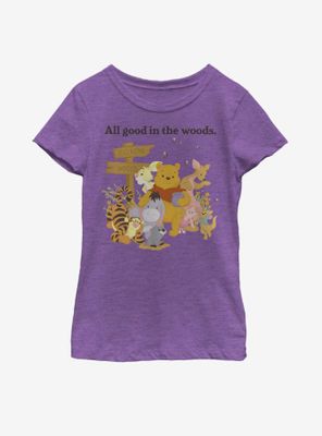 Disney Winnie The Pooh Woods Youth Girls T-Shirt