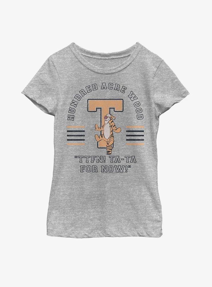 Disney Winnie The Pooh Tigger Collegiate Youth Girls T-Shirt