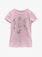 Disney Winnie The Pooh Poster Youth Girls T-Shirt