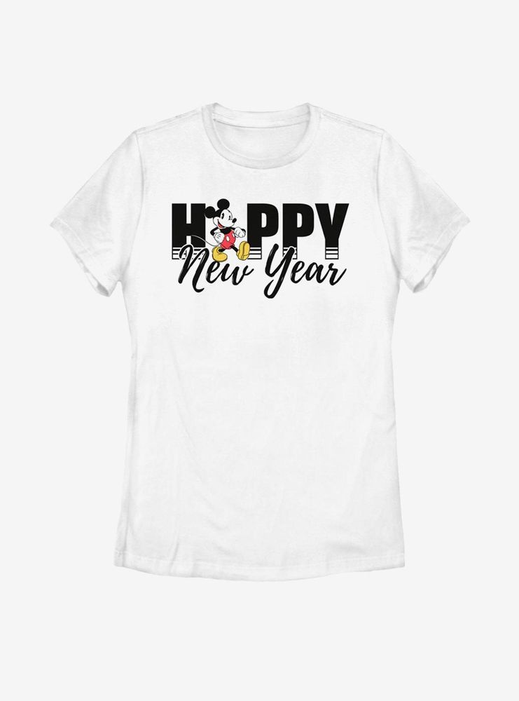 Disney Mickey Mouse New Year Womens T-Shirt