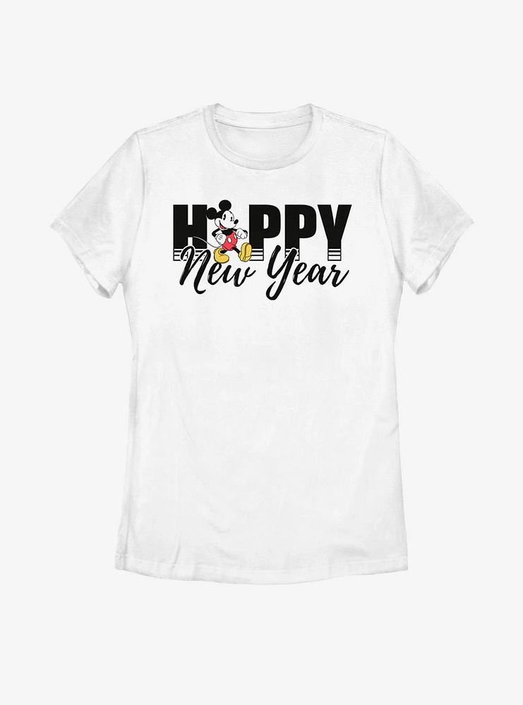 Disney Mickey Mouse New Year Womens T-Shirt