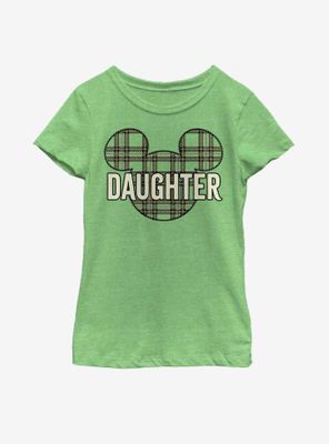 Disney Mickey Mouse Daughter Holiday Patch Youth Girls T-Shirt