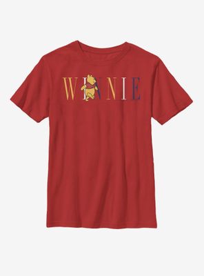 Disney Winnie The Pooh Script Youth T-Shirt