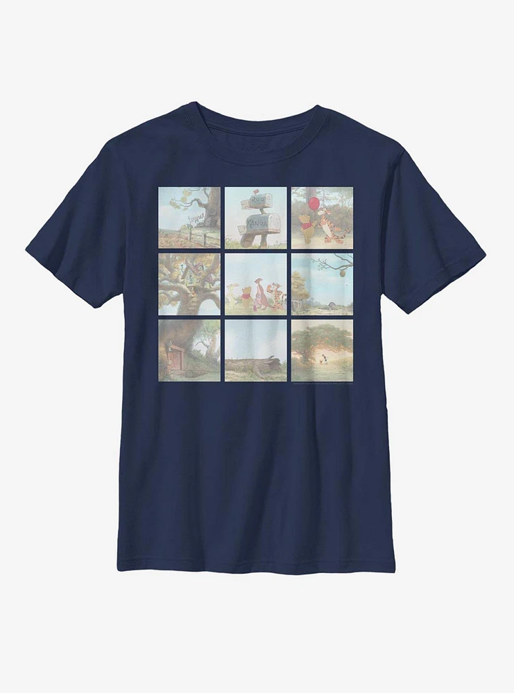 Disney Winnie The Pooh Scenes Youth T-Shirt