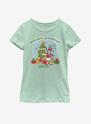Disney Mickey Mouse Greetings From Aunt Youth Girls T-Shirt