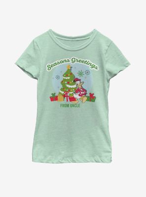 Disney Mickey Mouse Greetings From Uncle Youth Girls T-Shirt