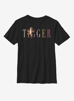 Disney Winnie The Pooh Tigger Script Youth T-Shirt