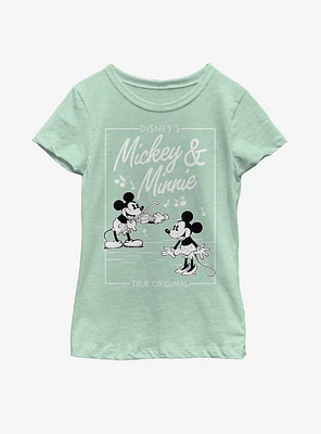 Disney Mickey Mouse Minnie Music Cover Youth Girls T-Shirt