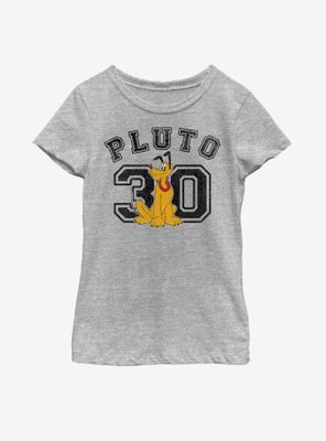 Disney Mickey Mouse Pluto Collegiate Youth Girls T-Shirt