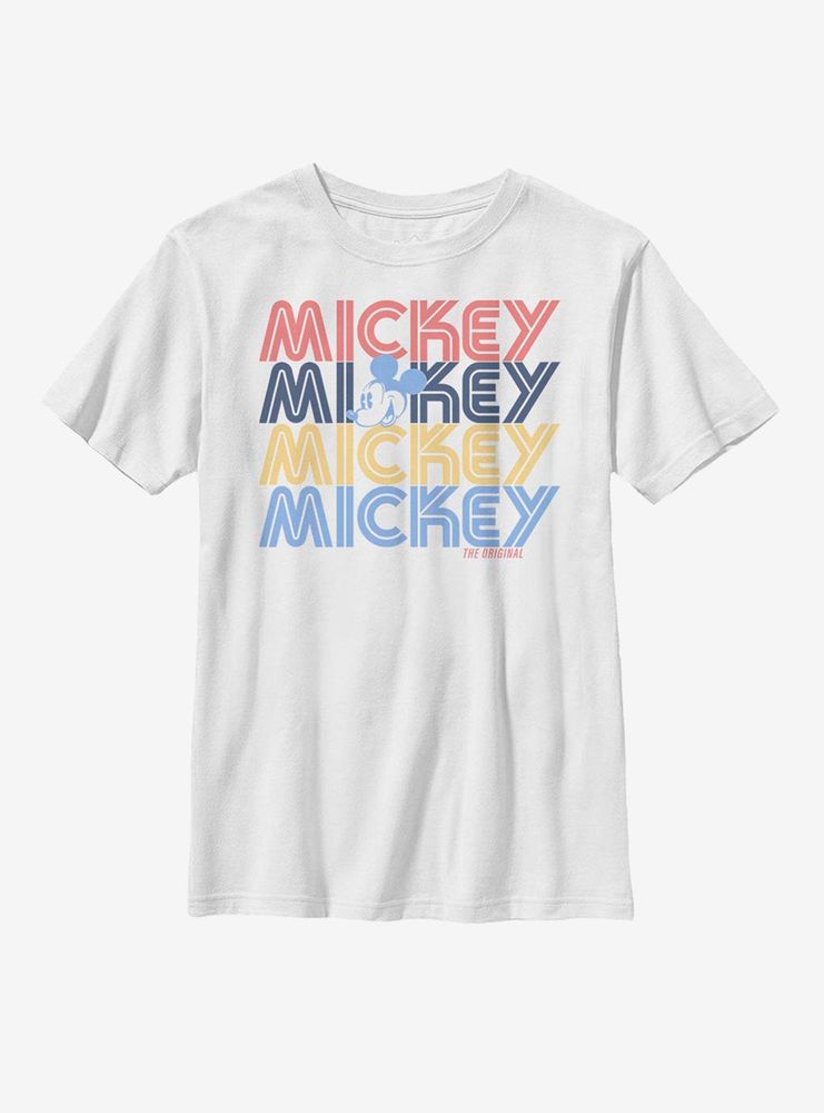 Disney Mickey Mouse Retro Stack Youth T-Shirt