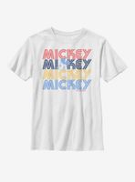 Disney Mickey Mouse Retro Stack Youth T-Shirt