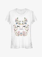 Star Wars Floral Trooper Girls T-Shirt