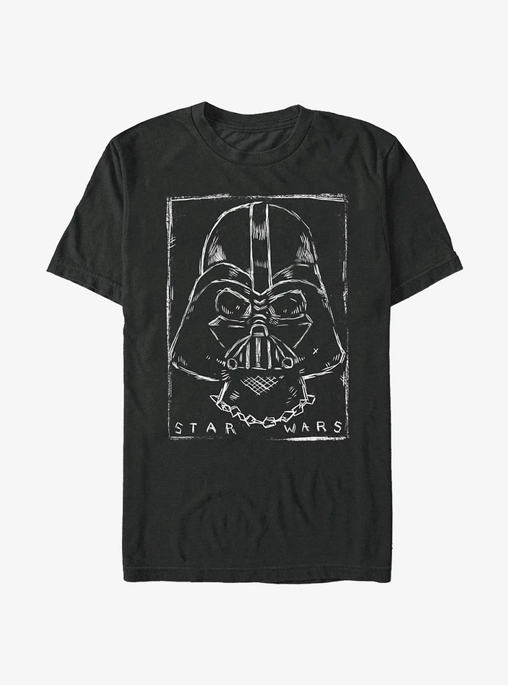 Star Wars Vader Woodcut T-Shirt