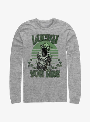 Star Wars Lucky Is Yoda Long-Sleeve T-Shirt