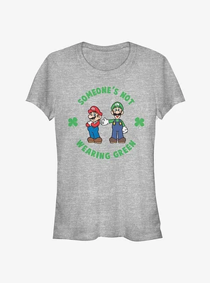 Nintendo Mario Wear Green Girls T-Shirt