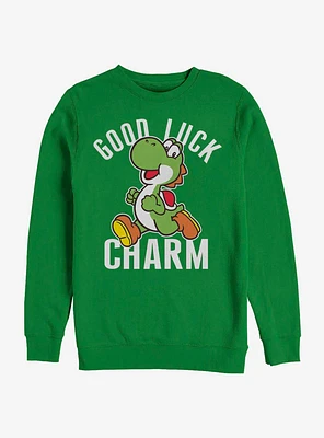 Nintendo Mario Yoshi Good Luck Sweatshirt