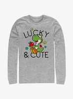 Nintendo Super Mario Lucky And Cute Yoshi Long-Sleeve T-Shirt