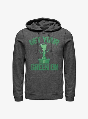 Marvel Guardians Of The Galaxy Groot Green  Hoodie