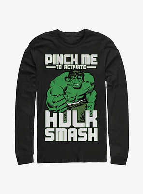 Marvel Hulk Smash Pinch Long-Sleeve T-Shirt