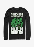 Marvel Hulk Smash Pinch Long-Sleeve T-Shirt