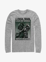 Star Wars Darth Vader Mean Green Long-Sleeve T-Shirt