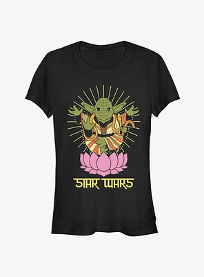 Star Wars Yoda Lotus Girls T-Shirt