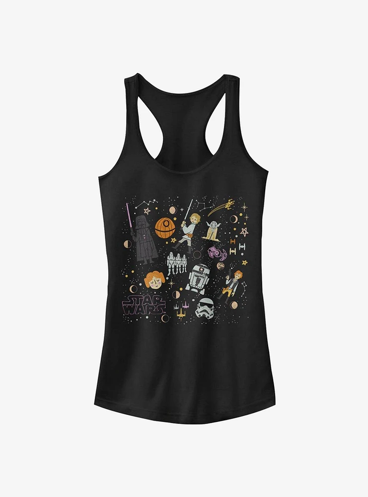 Star Wars Collage Girls Tank