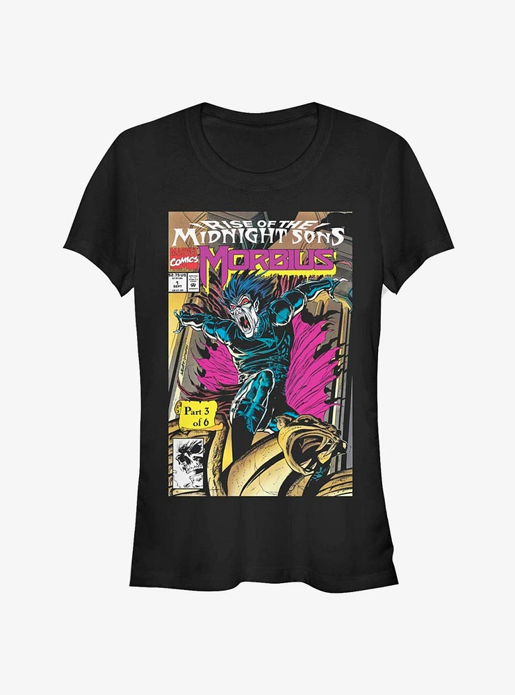 Marvel Morbius Comic Cover Girls T-Shirt
