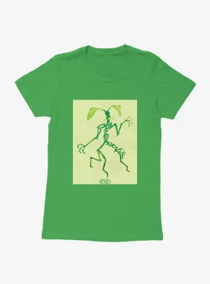 Fantastic Beasts Bowtruckle Outline Womens T-Shirt