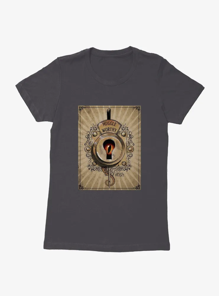 Fantastic Beasts Muggle Worthy Key Hole Womens T-Shirt