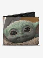 Star Wars The Mandalorian The Child Frown Pose Bifold Wallet