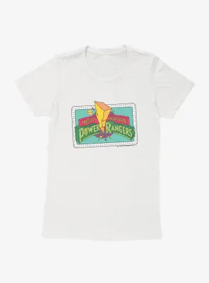 Mighty Morphin Power Rangers Color Sketch Logo Womens T-Shrt