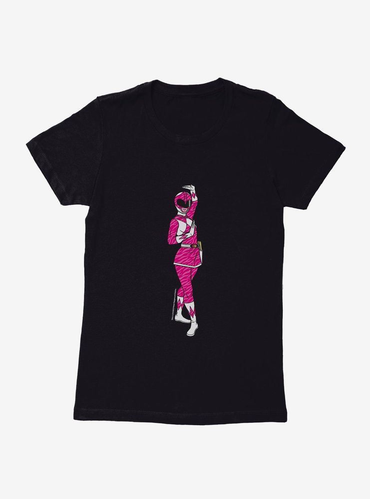 Mighty Morphin Power Rangers Pink Ranger Defense Womens T-Shrt