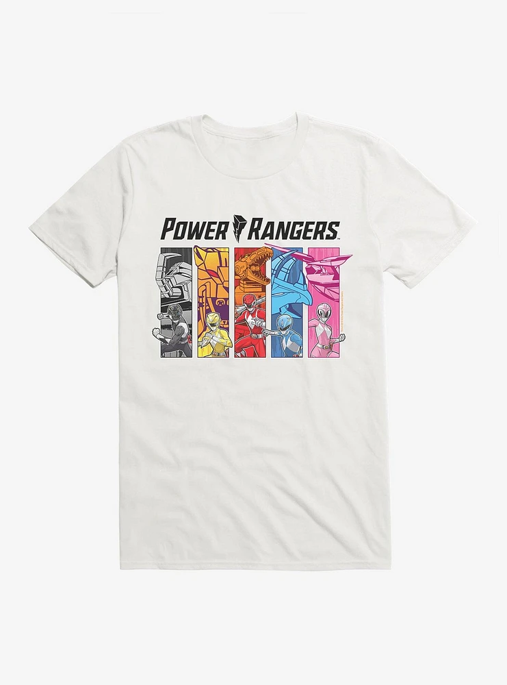 Mighty Morphin Power Rangers Morph Lineup T-Shrt