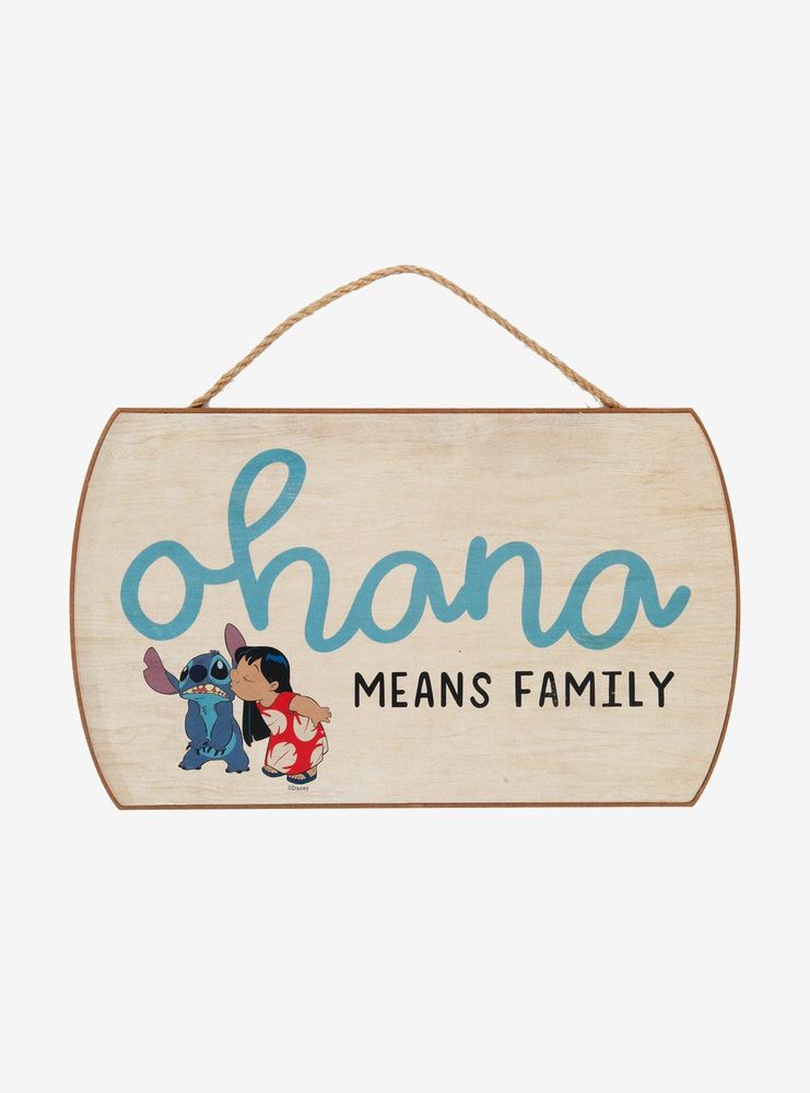 Hot Topic Disney Lilo & Stitch Ohana Door Sign