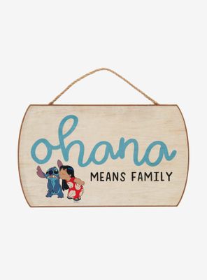 Disney Lilo & Stitch Ohana Door Sign