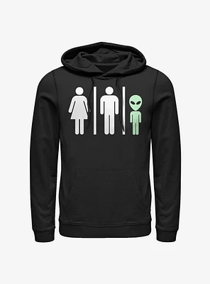 Bathroom Rules Alien Hoodie