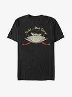 Star Wars The Mandalorian Child Protect Attack Unwrap T-Shirt