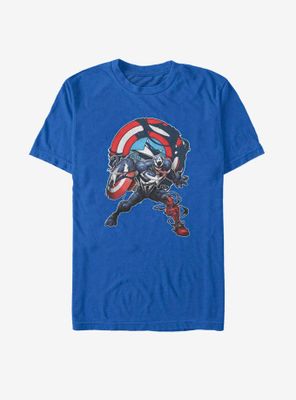 Marvel Captain America Venomized Icon Takeover T-Shirt