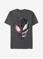 Marvel Spider-Man Venomized Miles Morales Mask Takeover T-Shirt