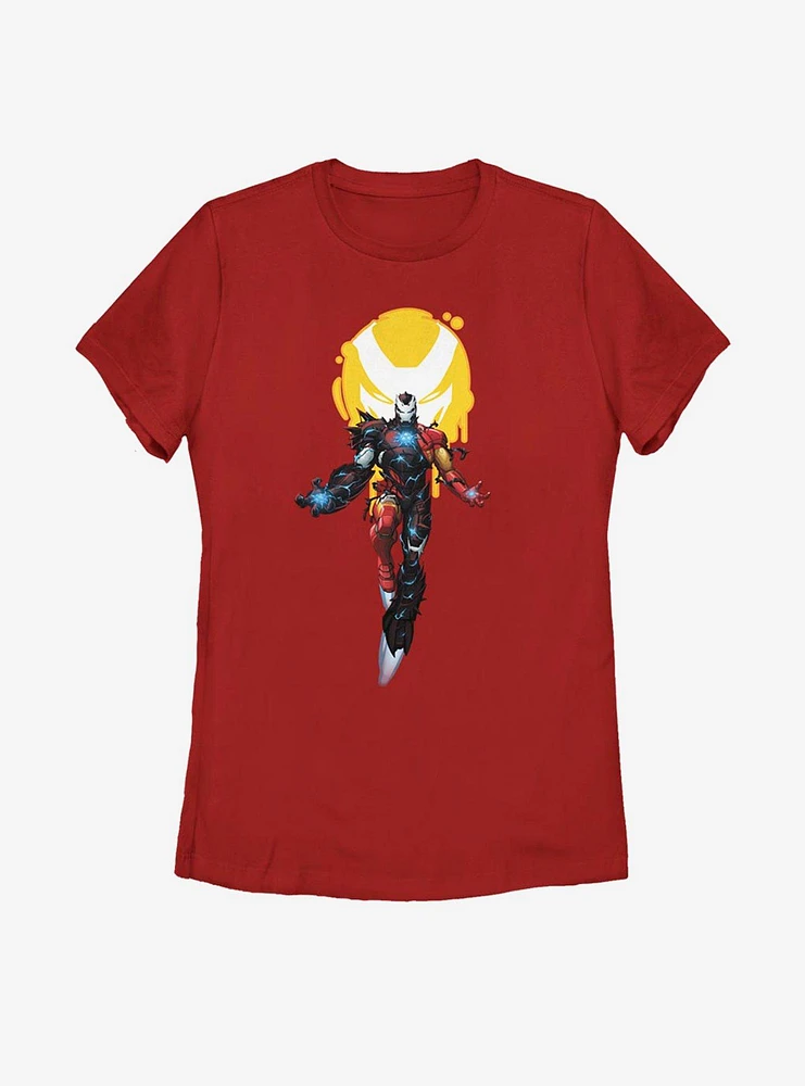 Marvel Iron Man Venomized Icon Takeover Womens T-Shirt