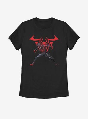 Marvel Spider-Man Venomized Miles Morales Icon Takeover Womens T-Shirt