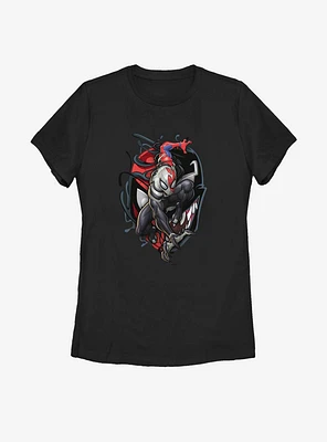 Marvel Spider-Man Venomized Icon Takeover Womens T-Shirt