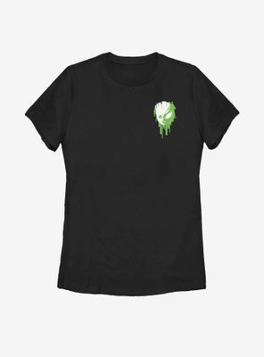 Marvel Guardians Of The Galaxy Groot Venomized Drip Icon Womens T-Shirt