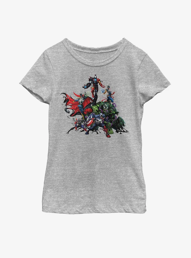Marvel Avengers Venomized Takeover Youth Girls T-Shirt
