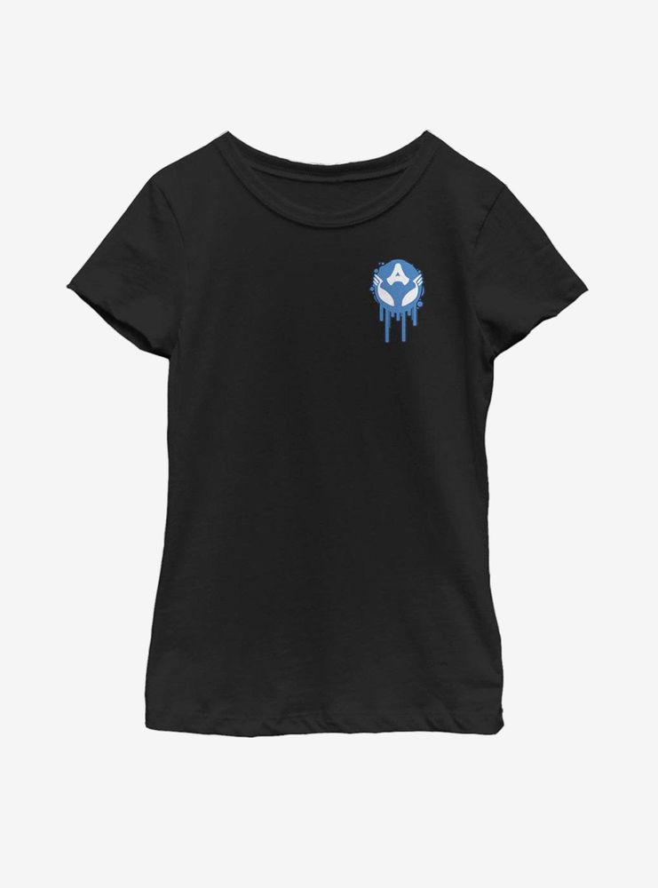 Marvel Captain America Venomized Drip Icon Youth Girls T-Shirt