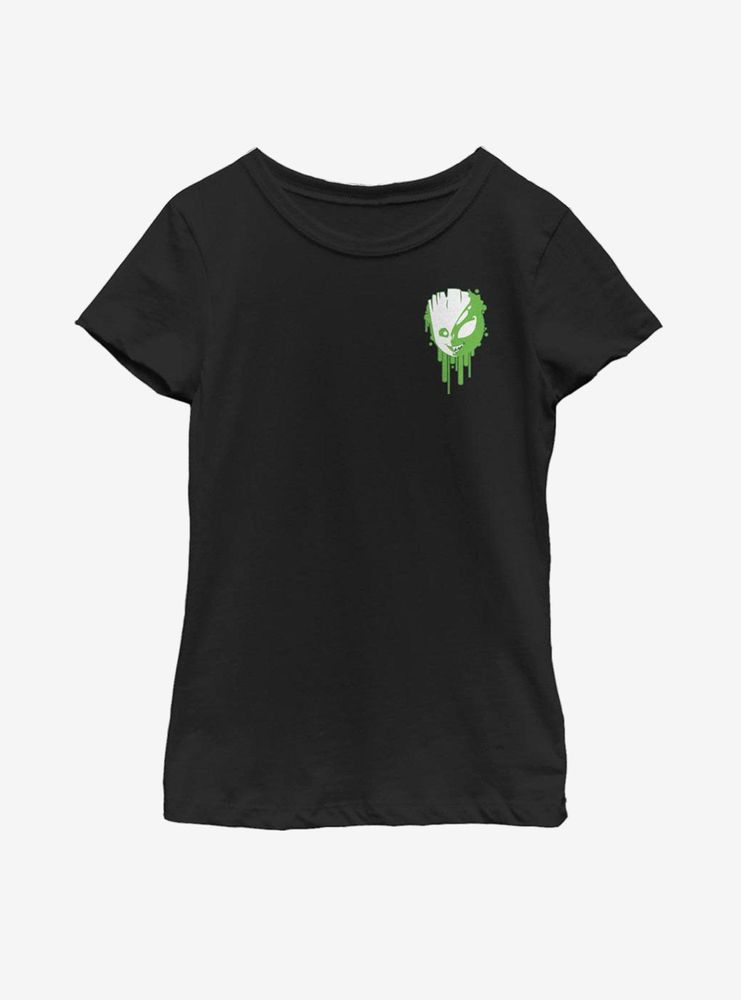 Marvel Guardians Of The Galaxy Groot Venomized Drip Icon Youth Girls T-Shirt