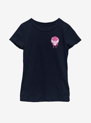 Marvel Venomized Pink Icon Drip Youth Girls T-Shirt