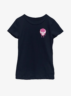 Marvel Venomized Pink Icon Drip Youth Girls T-Shirt